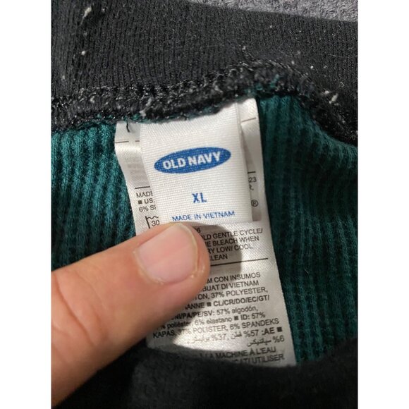 Old Navy Blue & Green Plaid Thermal Long Johns Set XL - Picture 4 of 10